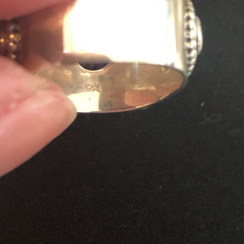 Amethyst and 925 sterling ring - Picture 5 of 5